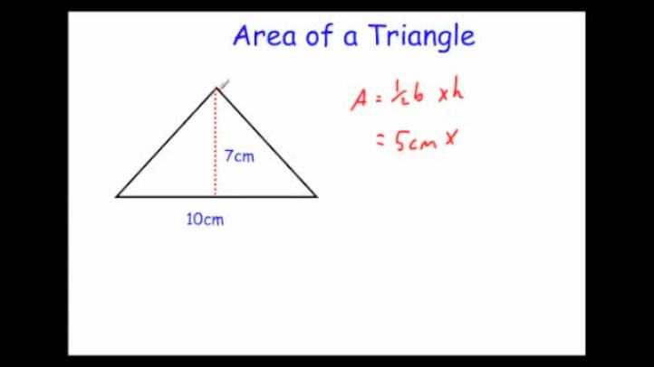 How to find area of triangle with 3 sides